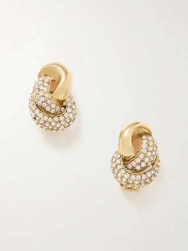 Oscar De La Renta's 'Love Knot' Clip-On Earrings